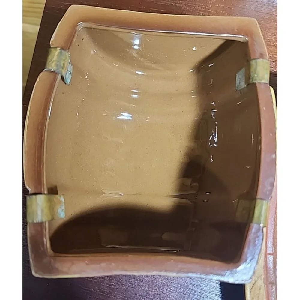 Lipper & Mann Creations Ceramic Barrel Cheese Keeper & Serving Dish Mid Century